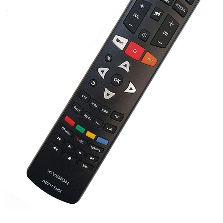 ریموت کنترل تلویزیون ایکس ویژن مدل rm-L1330