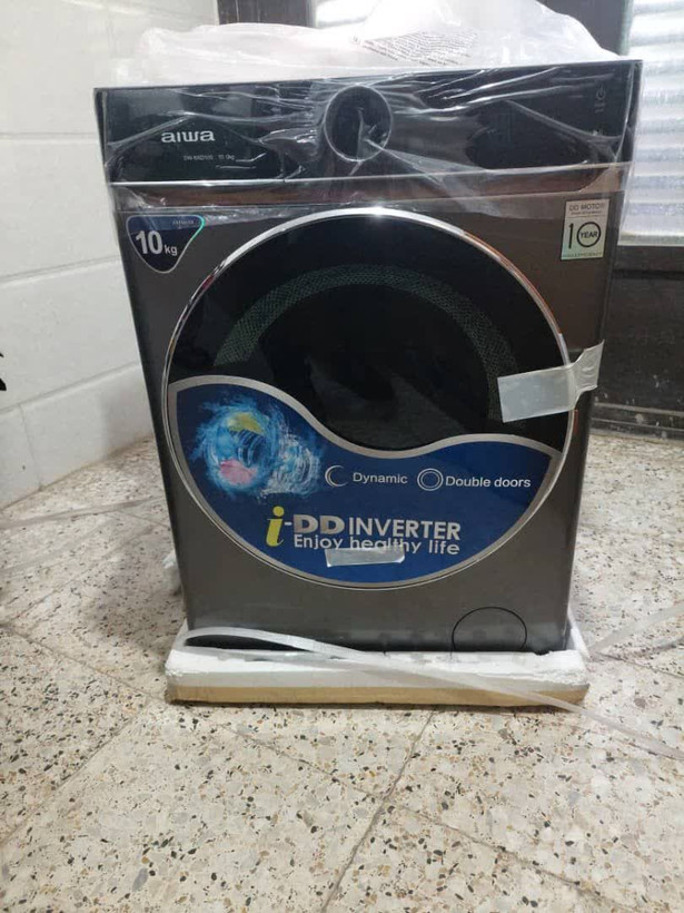 ماشین لباسشویی آیوا مدل DW-NXD10 ظرفیت 10 کیلوگرم (نقره ای)