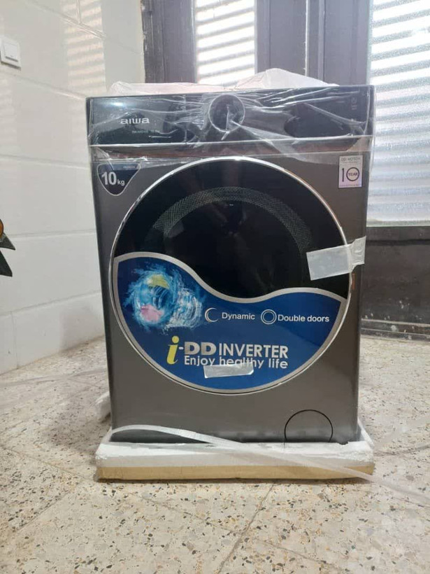 ماشین لباسشویی آیوا مدل DW-NXD10 ظرفیت 10 کیلوگرم (نقره ای)